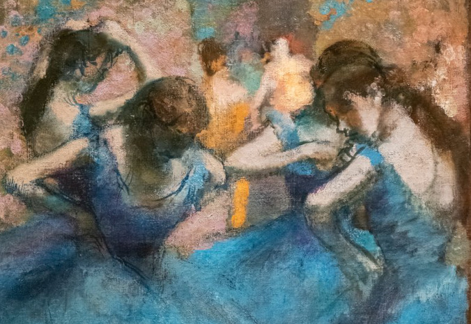 Blue Dancers in Detail Edgar Degas